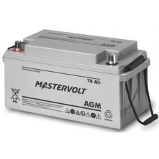 Mastervolt - 12 Volt - 70Ah - Marine Dual Purpose Starting/Deep Cycle AGM Battery - 62000700 (111072)