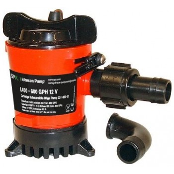 Johnson 800GPH Cartridge Bilge Pump L550 - Submersible - 12 Volt - 3 Amp - 50LPM - 3/4" Hose Connection - 32-1550-01 (131804)