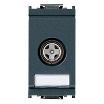 Vimar Idea - Coaxial TV-RD-SAT Socket Outlet - Grey - 1 Module - Suits Rondo and Classica Cover Plates (16306.01)