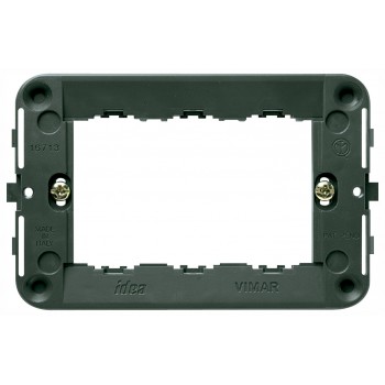 Vimar Idea - Mounting Frame - 3 Module - Grey - Suits Rondo and Classica Cover Plates (16713)