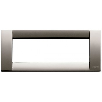 Vimar Idea -  Cover Plate Classica - Black Chrome - 6 Module - Horizontal (16736.31)