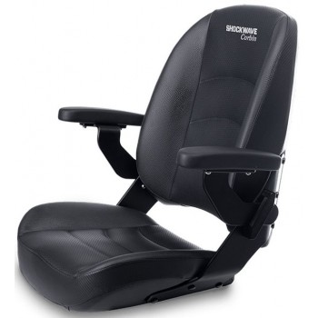 Shockwave Seat Corbin2 Onyx - Black with folding armrests and storage pocket (183056)