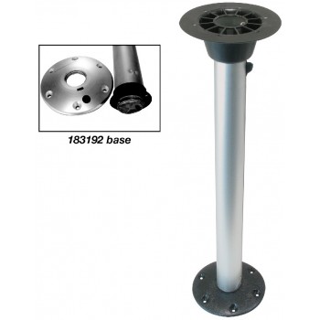 Thread - Lock Removable Table Pedestal - Surface Mount  With Alloy Base - 685mm High - 60mm OD (183192)
