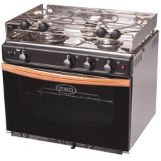 ENO ALLURE GASCOGNE 1833 - 3 Burner Marine Range with S/S Oven and Grill - Highly Polished Marine Grade S/S Range with Electronic Ignition (183341)