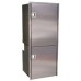 Isotherm CR195 Inox Stainless Steel Upright 2 Door Fridge/Freezer -130L Fridge Plus 65L Freezer - 12 to 24 Volt - RH Door Hinge  1195BB1MK (381717)