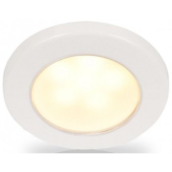 Hella EuroLED 75 Series Downlights - 24Volt Warm White Light with White Rim - Screw Mount - Interior or Exterior - Completely Sealed - Dimmable - 5 Year Warranty  (2JA958109111)