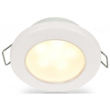 Hella EuroLED 75 Series Downlights - 12Volt Warm White Light with White Rim - Spring Clip Mount - Interior or Exterior - Completely Sealed - Dimmable - 5 Year Warranty(2JA 958 109-511)