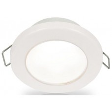 Hella EuroLED 75 Series Downlights - 12Volt White Light with White Rim - Spring Clip Mount - Interior or Exterior - Completely Sealed - Dimmable - 5 Year Warranty (2JA958110511)