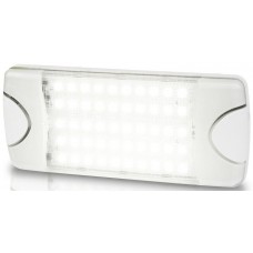 Hella DuraLED COMBI-S 50 LP Light -  SPREAD White Light with White Housing - Cool White LED Light - 9-33VDC - Low Profile Surface Mount (2JA980629001)
