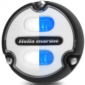 Hella Apelo A1 LED Underwater Lights - WHITE & BLUE with White Front - Thermal POLYMER Housing - 1800 Lumen (White) - 9-32V DC (2LT 016 145-011)