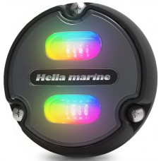 Hella Apelo A1 LED Underwater Lights - RGB with Charcoal Front - Thermal POLYMER Housing - 1800 Lumen (White) - 9-32V DC (2LT 016 146-001)