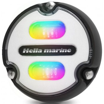 Hella Apelo A1 LED Underwater Lights - RGB with White Front - Thermal POLYMER Housing - 1800 Lumen (White) - 9-32V DC (2LT 016 146-011)