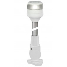 Hella NaviLED 360 Compact 2NM FOLDING POLE Anchor Light - 315mm High - 5 Year Warranty - WHITE (2LT980960311)