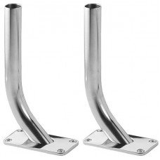 Taco™ Striker Outrigger Base Though Deck Gunnel Mount - 316 Stainless Steel - Suits 28mm Outriggers (394550)