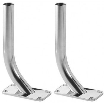 Taco™ Striker Outrigger Base Though Deck Gunnel Mount - 316 Stainless Steel - Suits 28mm Outriggers (394550)