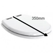 Tecma Replacement Toilet Seat and Lid - Suits Tecma Elegance Toilets - Polyester Coated Timber - SOFT CLOSE (4471536)