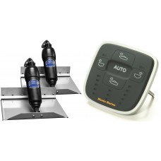 Bennett BOLT Electric Trim Tab Kit - Complete Kit with Mente Marine Attitude Control System and 12 x 9 Inch Tabs - LED Indicators, Auto Adaptive to Conditions and Roll-Pitch Control - Suits Most Trailerboats 15'-20' - 12 Volt (499/BOLT129ADJ/ACSRP)