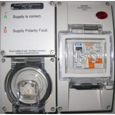 Shore Power 4 Way Reverse Polarity Lock Out Module - 15Amp 240Volt-AC Inlet, Checks Shore Power Polarity and Earth Leakage (4WMCRI16)