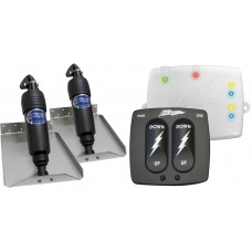 Bennett BOLT Electric Trim Tab Kit - Complete Kit with Bolt Control Switch and Auto Retract - 9 x 12 Inch Tabs - Suits Most Trailerboats 15'-20' - 12 Volt (499/BOLT912ED/BCN6000)