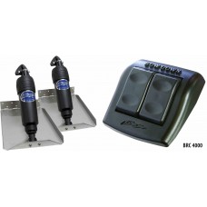 Bennett BOLT Electric Trim Tab Kit - Complete Kit with Bolt Euro Rocker Control Switch - 9 x 12 Inch Tabs - Suits Most Trailerboats 15'-20' - 12 Volt (499/BOLT912ED/BRC4000)