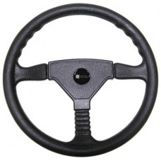 Champion Deluxe Steering Wheel - Three Spoke - PVC - 340mm Diameter (271040)