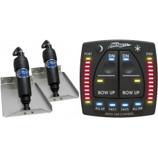 Bennett BOLT Electric Trim Tab Kit - Complete Kit with Bolt Auto Trim Pro Control and 9 x 12 Inch Tabs - Two Memories, LED Indicators, Auto Retract and Auto Trim - Suits Most Trailerboats 15'-20' - 12 Volt (499/BOLT912ED/ATPBC)