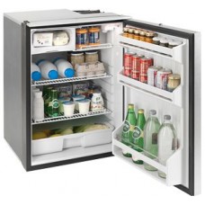 Isotherm Cruise Elegance CR130EL - 130L Marine and RV Fridge/Freezer - 12 or 24 Volt -  Right or Left Hand Opening Silver Door - Central Handle (EL130SDC)
