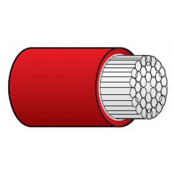 Marine Battery Cable - Tinned - RED - 2 B&S - 32mm² - Single Core  (SUR TRI MBS145503-RD)