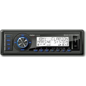 Clarion M508 Marine Stereo - Digital Media Receiver with Built-In Bluetooth - Dual Zone - USB and Aux Input (15076-001)
