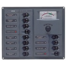 DC Circuit Breaker Panels Analog Meters