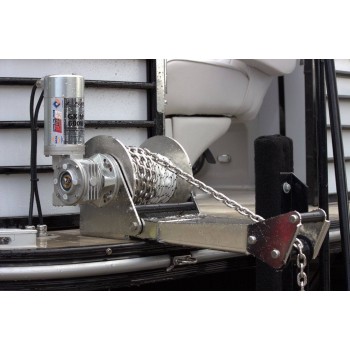 Lone Star Marine GX1-P Stainless Steel 200mm Drum Anchor Winch to suit Pontoon Boats - 600 Watt 12 Volt Motor - Suits Pontoon Boats to 10m