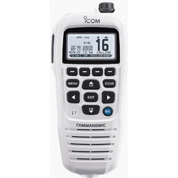 ICOM HM229W CommandMIC WHITE - Remote Control Microphone - Suits Selected ICOM VHF Radios Only (HM229W)