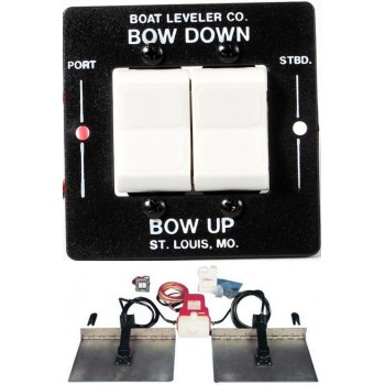 Insta-Trim - Trim Tab Kit - Complete Hydraulic Kit with Standard Rocker Control Switch - 10x12 Inch Tabs - Suits Most Boats 6 - 8m - 12 Volt (0590008)
