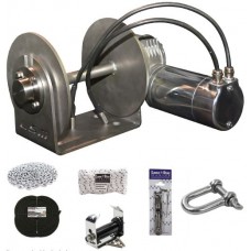 Lone Star Marine GX2 Combo Deal with 8mm x 90m Rope/Chain Kit - 250mm Stainless Steel Drum Anchor Winch Combo - 1000W 12 Volt Motor - Freight to Qld, Vic, NT, SA, WA, NSW, ACT