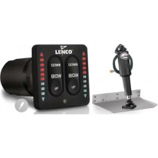 Lenco Electric Trim Tab Kit - Complete Kit with LED Integrated Control Switch - 9 x 12 Inch Tabs - Suits Most Boats to 8m - 12 Volt (312772)