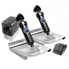 Bennett Hydraulic Trim Tab Kit - Complete M80 Sports Kit with Standard Euro Rocker Control Switch - 8 x 10 Inch Tabs - Suits Most Boats 5.2 - 5.8m - 12 Volt (499/M80)