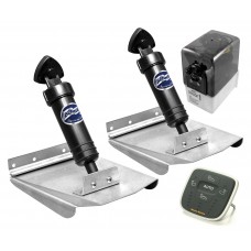 Bennett Hydraulic Trim Tab Kit - Complete M80 Sports Kit With Mente Marine Attitude Control System, LED Indicators, Auto Adaptive to Conditions and Roll-Pitch Control -  8 x 10 Inch Tabs - Suits Most Boats 5.2 - 5.8m - 12 Volt (499/M80ACSRP)