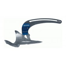 Manson Boss 7kg (15lb) Galvanised Anchor - Ideal for Vessels up to 9m - Dual High Tensile Shank (124134)