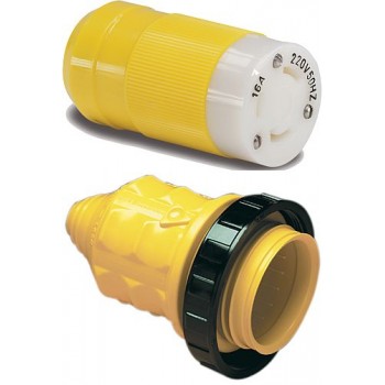 Marinco 16A Shore Power Female Connector with Cover and Weatherproof Locking Ring - 114715 (SUR Marinco 305CRCN.VPK)