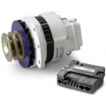 Mastervolt Alpha 12/90 MB Alternator and Regulator Combo - 12 Volt 90 Amp Alternator with Dual Belt Pulley - Multi fit mounting (SUR 48612090)