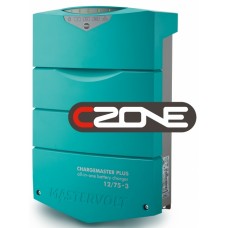 Mastervolt ChargeMaster PLUS 12/75-3 CZone Battery Charger - 12 Volt 75 Amp - 3 Output - 120/230Volt AC Input - 44310755 (110338)
