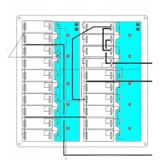 BEP Lighting PCB to Suit 240VAC Switch Panels - 4 Way Circuit Boards to Control Backlighting (PCB-4W-AC230-SP)