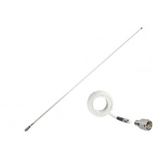 Glomex High Performance 2.4m VHF Aerial - 6dB Gain - Fibreglass with Stainless Steel Ferrule - RA1225HP (1290638)