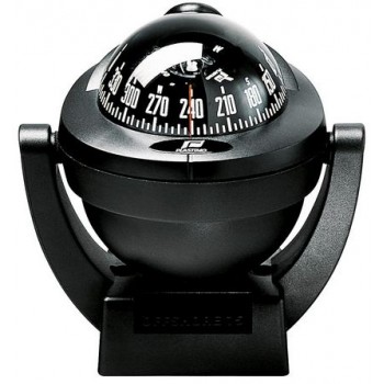 Plastimo Offshore 75 Powerboat - Bracket Mount Black Compass - 70mm Apparent Dia - Black Conical Card - Mount Horizontal or Vertical Surface (RWB8017)