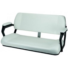 Reelax BENCH DOUBLE Seat WHITE / BLACK Trim - 1000mm Wide with Arms (RX14000)