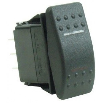 Carling Contura II V-Series Rocker Switch - ON/OFF/ON - 20A - Single Pole - LED Illumination (SRK19460-1)