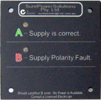 Sure Power 240 Volt Shore Power Reverse Polarity Indicator Remote LED Panel (Safe Remote)