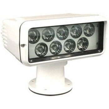 Sanshin HRL-2070U LED Spotlight - 12-24 Volt - Sweep and Tilt - White Aluminium Housing - 200,000 CP (1440068)