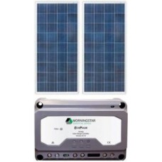 Solar Weekender 110W Solar Package incl. PWM Solar Controller - Charges Max 6A/hr @ 12V - Suits 12-24V Systems (ENE110WP)