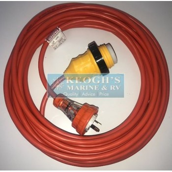 Shore Power Lead - 240 Volt AC - 16 Amp x 15 Meter - Heavy Duty Marine Quality Tinned Cable (SUR SPL15A3)